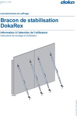 Bracon de stabilisation DokaRex - Information à l'attention de l'utilisateur Instructions de montage et d'utilisation
