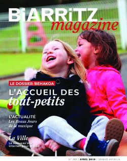 Tout-petits L'ACCUEIL DES - La Ville - Ville de Biarritz