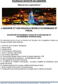 POURQUOI INVESTIR EN ANDORRE
