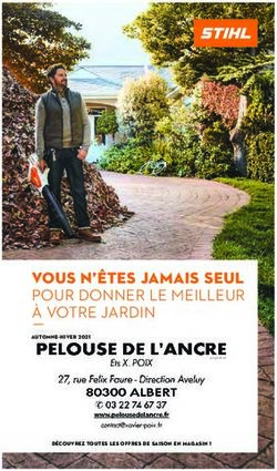 VOUS N'&Ecirc;TES JAMAIS SEUL - POUR DONNER LE MEILLEUR &agrave; VOTRE JARDIN &fnof;automne-hiver 2021