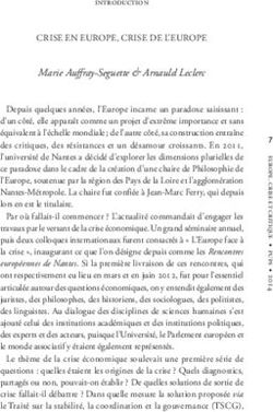 CRISE EN EUROPE, CRISE DE L'EUROPE - Marie Auffray-Seguette & Arnauld Leclerc