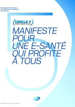 MANIFESTE POUR UNE E-SANTÉ QUI PROFITE À TOUS - TIC Pharma