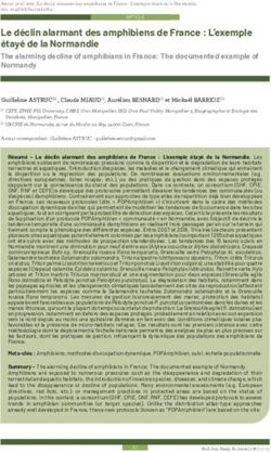 Le d&eacute;clin alarmant des amphibiens de France : L'exemple &eacute;tay&eacute; de la Normandie