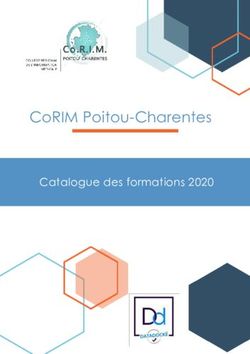 CORIM POITOU-CHARENTES - CATALOGUE DES FORMATIONS 2020