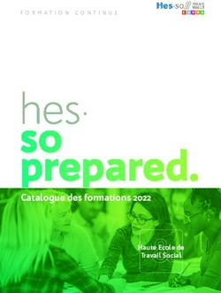 Catalogue des formations 2022 - HES-SO Valais-Wallis