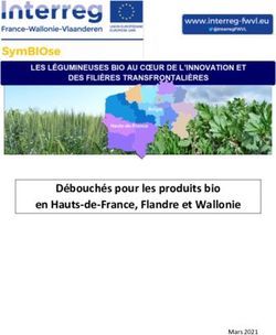 Débouchés pour les produits bio en Hauts-de-France, Flandre et Wallonie - Mars 2021 - SymBIOse