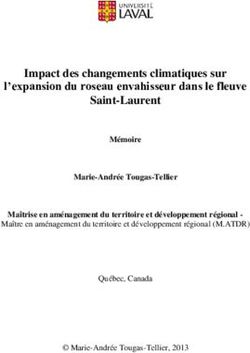 Impact des changements climatiques sur l'expansion du roseau envahisseur dans le fleuve Saint-Laurent