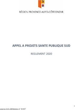APPEL A PROJETS SANTE PUBLIQUE SUD - REGLEMENT 2020 - annexes de la délibération n 19-987 - Région Sud