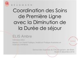 Coordination des Soins de Première Ligne avec la Diminution de la Durée de séjour - CHU Brugmann