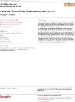 La Loi sur l'immunité des États canadienne et la torture - Érudit