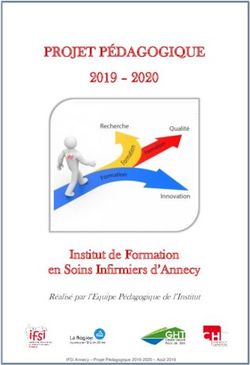 PROJET PÉDAGOGIQUE 2019 2020 - Institut de Formation en Soins Infirmiers d'Annecy - Institut de Formation en ...