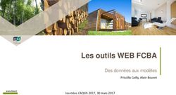 Les outils WEB FCBA Des données aux modèles - Priscilla Cailly, Alain Bouvet Journées CAQSIS 2017, 30 mars 2017