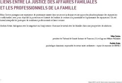 LIENS ENTRE LA JUSTICE DES AFFAIRES FAMILIALES ET LES PROFESSIONNELS DE LA FAMILLE