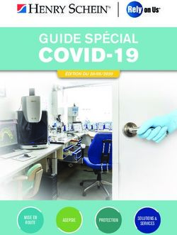 COVID-19 GUIDE SPÉCIAL - MISE EN ROUTE - Henry Schein