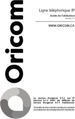 Ligne t&eacute;l&eacute;phonique IP - Guide de l'utilisateur Version 7.1 - Oricom.ca