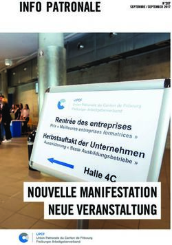 NOUVELLE MANIFESTATION NEUE VERANSTALTUNG - INFO PATRONALE - UPCF