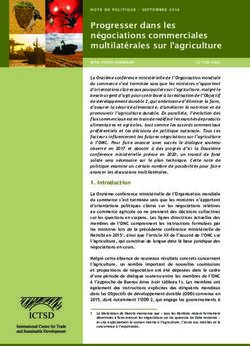 Progresser dans les négociations commerciales multilatérales sur l'agriculture - ictsd