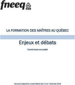 Enjeux et débats LA FORMATION DES MAÎTRES AU QUÉBEC - Comité école et société - FNEEQ