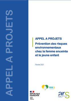 APPEL A PROJETS Prévention des risques environnementaux chez la femme enceinte et le jeune enfant - Février 2021