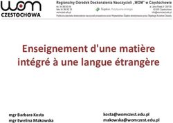 Enseignement d'une matière intégré à une langue étrangère - mgr Barbara Kosta mgr Ewelina Makowska