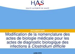 Modification de la nomenclature des actes de biologie m&eacute;dicale pour les actes de diagnostic biologique des infections &agrave; Clostridium difficile ...
