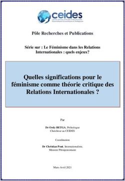 Quelles significations pour le f&eacute;minisme comme th&eacute;orie critique des - Africa Portal