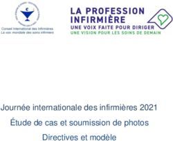 Journ&eacute;e internationale des infirmi&egrave;res 2021 &Eacute;tude de cas et soumission de photos Directives et mod&egrave;le