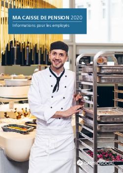 MA CAISSE DE PENSION 2020 - Informations pour les employés - Gastrosocial