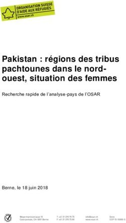 Pakistan : régions des tribus pachtounes dans le nord-ouest, situation des femmes - Recherche rapide de l'analyse-pays de l'OSAR - Berne, le 18 ...