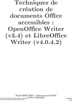TECHNIQUES DE DOCUMENTS OFFICE OPENOFFICE WRITER (V3.4) ET LIBREOFFICE WRITER (V4.0.4.2)