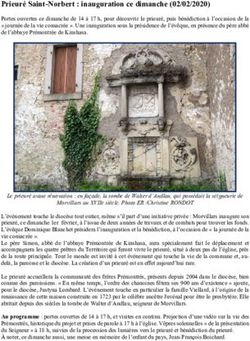 Prieur&eacute; Saint-Norbert : inauguration ce dimanche (02/02/2020)