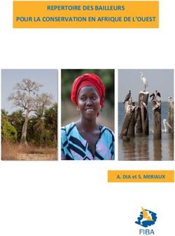 REPERTOIRE DES BAILLEURS POUR LA CONSERVATION EN AFRIQUE DE L'OUEST - A. DIA et S. MERIAUX
