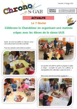 ACTUALITE Le 7 février Célébrons la Chandeleur en organisant une matinée crêpes avec les élèves de la classe ULIS