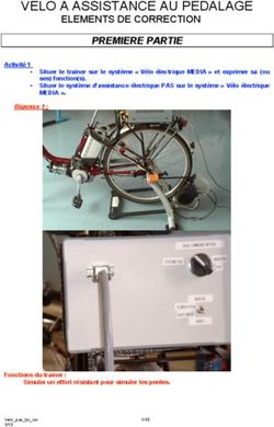 VELO A ASSISTANCE AU PEDALAGE - ELEMENTS DE CORRECTION