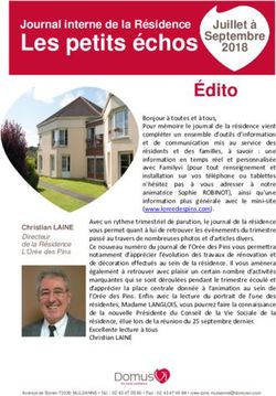 Les petits échos Journal interne de la Résidence