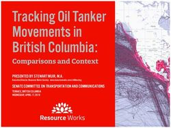 Tracking Oil Tanker Movements in British Columbia: Senate of Canada