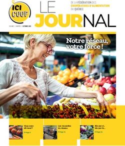Notre réseau, votre force ! - DE LA FÉDÉRATION DES COOPÉRATIVES D'ALIMENTATION DU QUÉBEC - Fédération des coopératives d ...