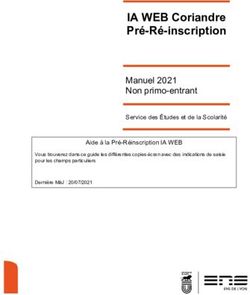 IA WEB Coriandre Pré-Ré-inscription - Manuel 2021 Non primo-entrant - École normale ...