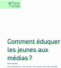Comment &eacute;duquer les jeunes aux m&eacute;dias ? - Partie analytique Romuald Mazy Dresse E. Murhula Nashi Communication 2019 - 2020 Ao&ucirc;t 2020 ...