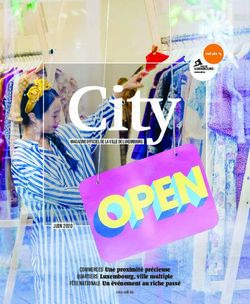 JUIN 2020 COMMERCES Une proximité précieuse QUARTIERS Luxembourg, ville multiple - Ville de Luxembourg