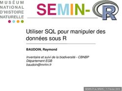 SEMIN Utiliser SQL pour manipuler des données sous R - BAUDOIN, Raymond