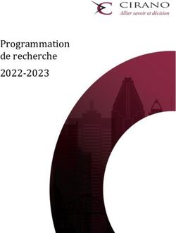 Programmation de recherche 2022-2023 - CIRANO