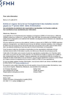 Entr&eacute;e en vigueur de la loi sur l'enregistrement des maladies oncolo-giques au 1er janvier 2020 : lettre d'information - NE.ch