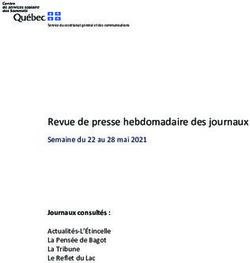 Revue de presse hebdomadaire des journaux - Semaine du 22 au 28 mai 2021 Journaux consultés : Actualités-L'Étincelle La Pensée de Bagot La Tribune ...