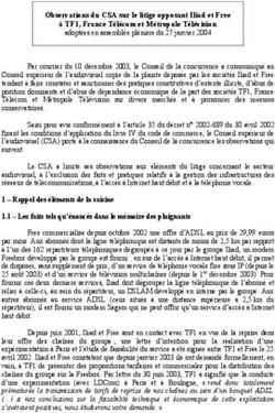Observations du CSA sur le litige opposant Iliad et Free à TF1, France Télécom et Métropole Télévision