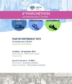 PLAN DE PARTENARIAT 2018 - L'Arche Beloeil