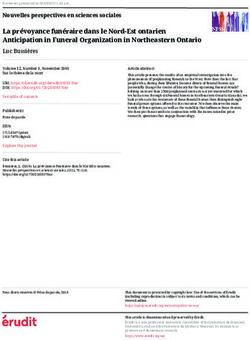 La pr&eacute;voyance fun&eacute;raire dans le Nord-Est ontarien Anticipation in Funeral Organization in Northeastern Ontario - &Eacute;rudit
