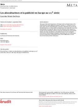 Les alioculturèmes et la publicité en Europe au xxi