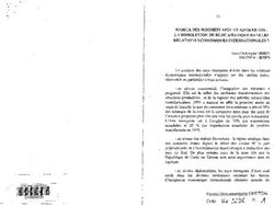 ENJEUX DES SOMMETS APEC ET ASEM EN 1996 : LA DISSOLUTION DU BLOC ASIATIQUE DANS LDES RELATIONS ECONOMIQUES INTERNATIONALES ?