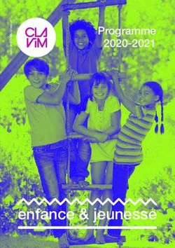 Enfance & jeunesse - Programme 2020-2021
